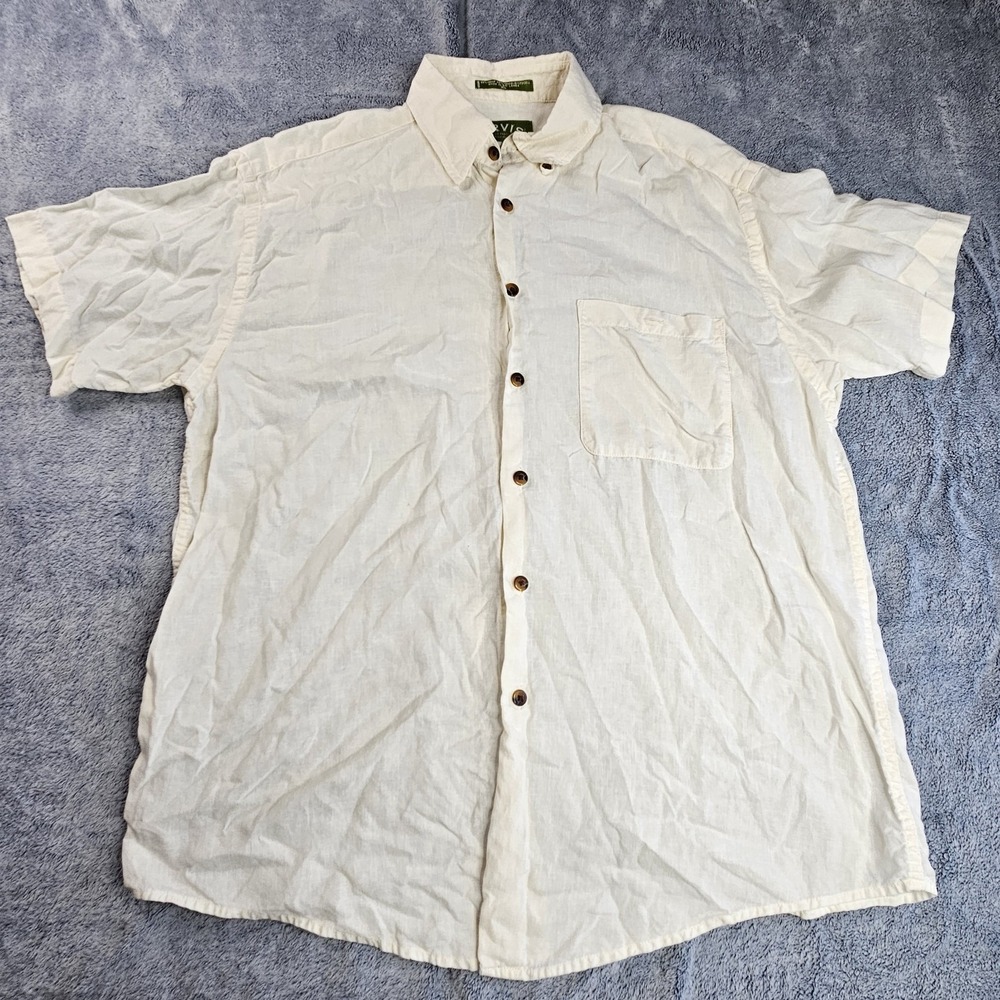 Vintage Orvis Sporting Traditions Shirt Mens Extra Large Lightweight Hemp Blend